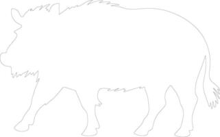 wrattenzwijn schets silhouet vector