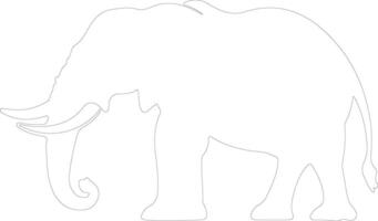 platybelodon schets silhouet vector