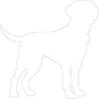 chesapeake baai retriever schets silhouet vector