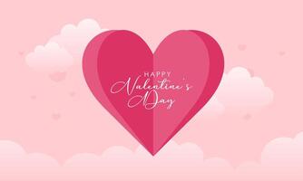 gelukkig valentijnsdag dag. vieren dag vol van liefde Aan februari 14e concept illustratie vector