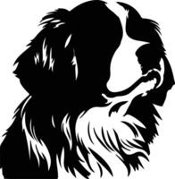 Tibetaans spaniel silhouet portret vector