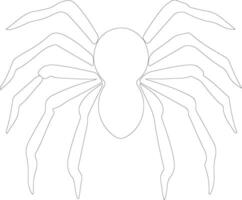 tarantula schets silhouet vector