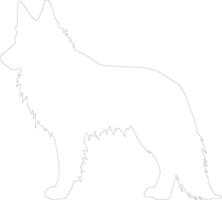 belgisch tervuren schets silhouet vector