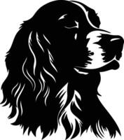 boykin spaniel silhouet portret vector