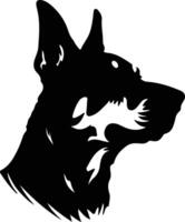 beauceron zwart silhouet vector