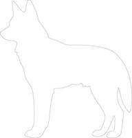 dingo schets silhouet vector