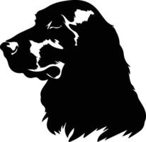 gordon setter silhouet portret vector