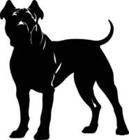 dogo Argentino zwart silhouet vector