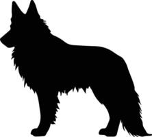 belgisch tervuren zwart silhouet vector