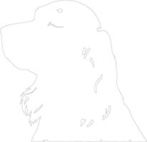 cocker spaniel schets silhouet vector