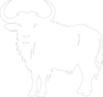 GNU schets silhouet vector