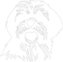 shih tzu schets silhouet vector