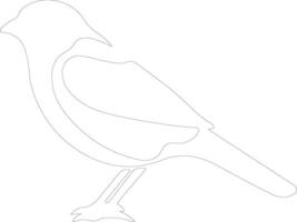 distelvink schets silhouet vector