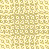 naadloos geel meetkundig Japans cirkels wervelingen en golven patroon vector