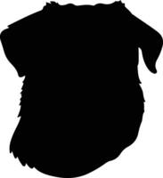 rottweiler zwart silhouet vector