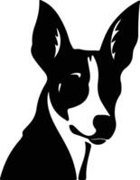 basenji silhouet portret vector