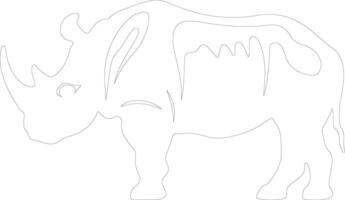 arsinoitherium schets silhouet vector