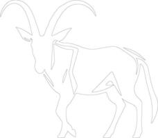 oryx schets silhouet vector