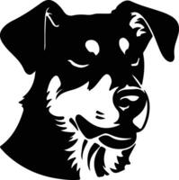 beauceron silhouet portret vector