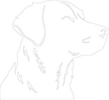 chesapeake baai retriever schets silhouet vector