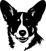 Cardigan welsh corgi zwart silhouet vector