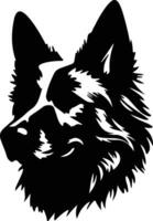 belgisch tervuren silhouet portret vector