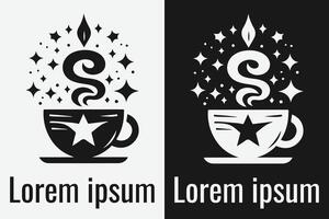logo koffie kop voor cafe. ontwerp van koffie winkel logo vector