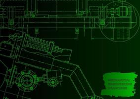 machinebouw industrie. computerondersteunde ontwerpsystemen vector