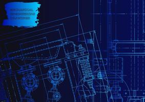 machinebouw industrie. computerondersteunde ontwerpsystemen vector