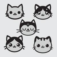 schattig kat icoon ontwerp, vector illustratie eps10 grafisch.