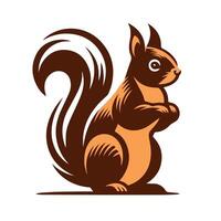 schattig eekhoorn tekenfilm vector wijnoogst t sahirt ontwerp