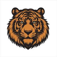 tijger hoofd vector illustratie logo tijger t overhemd ontwerp