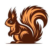 schattig eekhoorn tekenfilm vector wijnoogst t sahirt ontwerp