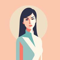 vector illustratie Dames portret