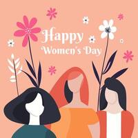 Internationale vrouwen dag illustraties vector