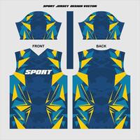 sport Jersey ontwerp klaar naar afdrukken vector