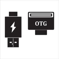 otg kabel icoon vector ontwerp