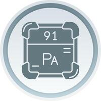 protactinium solide knop icoon vector