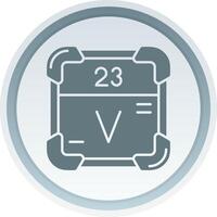 vanadium solide knop icoon vector