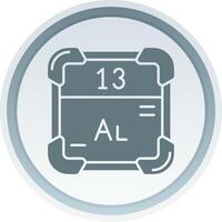 aluminium solide knop icoon vector
