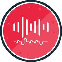 audio glyph vers icoon vector