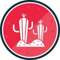 cactus glyph vers icoon vector