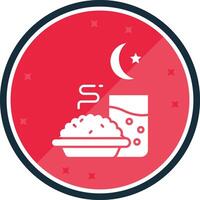 iftar glyph vers icoon vector