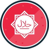 halal glyph vers icoon vector