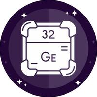 germanium solide badges icoon vector