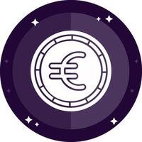 euro solide badges icoon vector