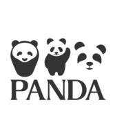 panda logo vector t-shirt ontwerp