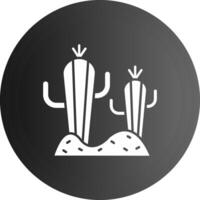 cactus solide zwart icoon vector