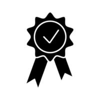 award medaille glyph icoon vector