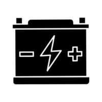 accumulator glyph-pictogram vector